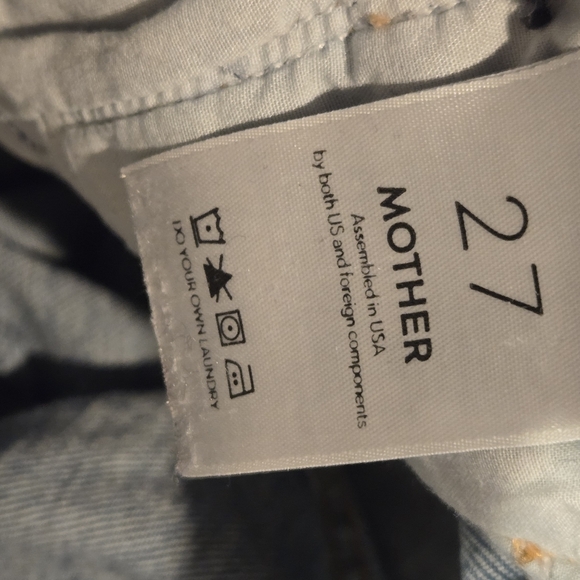 Candice/MOTHER High Waisted Looker Crop Blue Jeans Sz 27 - Picture 4 of 14